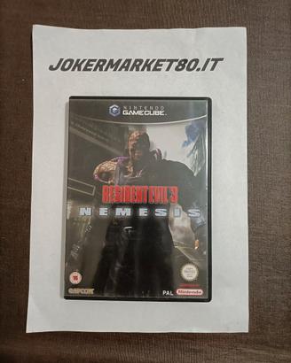 RESIDENT EVIL 3 NEMESIS NINTENDO GAMECUBE UK VERDE