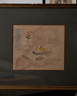 Pio Semeghini (1878-1864) Acquerello con autentica