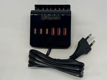 Wukur Stazione di Ricarica USB Multipla 75W 