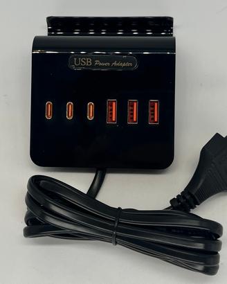 Wukur Stazione di Ricarica USB Multipla 75W 