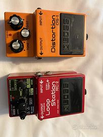 PEDALI DISTORSIONE + LOOP BOSS