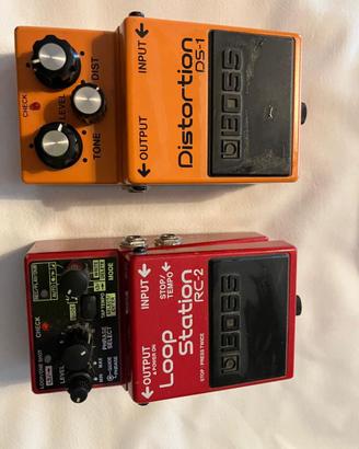 PEDALI DISTORSIONE + LOOP BOSS