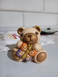 Orsetto Teddy "Thun"con farfalla, color champagne