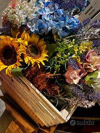 Cesta shabby chic porta fiori