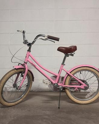 Bicicletta rosa 4-10 anni, 18 pollici