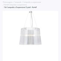 Lampada a sospensione kartell Ge'