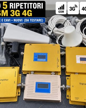 5 ripetitori amplificatori segnale GSM 3G 4G Anten