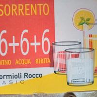 6 bicchieri nuovi per acqua 6 per vino 6 per bibit