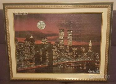 QUADRO New York 88x66 puzzle metallizzato