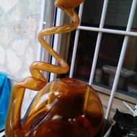 raro decanter in vetro marrone solo per veri inten