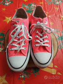 Sneakers Converse All Star  basse rosa fluo/fucsia
