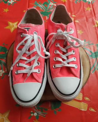 Sneakers Converse All Star  basse rosa fluo/fucsia