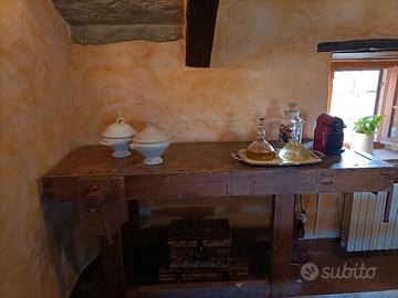 tavolo da falegname restaurato 