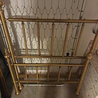 letto singolo ottone