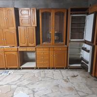 cucina lineare Scavolini legno massello