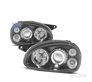 FARI OPEL CORSA B 93-00 ANGEL EYES FONDO NERO H1 H