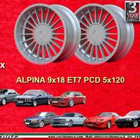 2 pz. cerchi BMW Alpina 9x18 ET7 5 E34 6 E24 7 E23