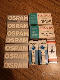 12 Lampadine alogene per proiettore varie potenze