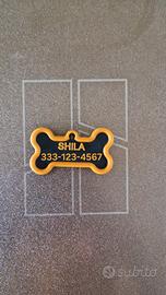 medaglietta cane 3d.