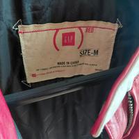 Giubbotto in pelle color bordeaux marca GAP 