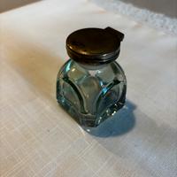 Calamaio Cristallo Molato Coperchio in Argento