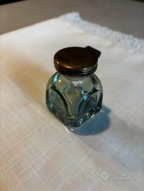 Calamaio Cristallo Molato Coperchio in Argento