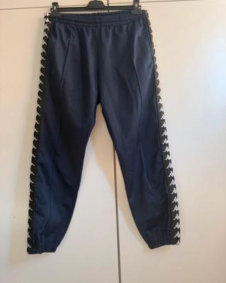 Pantaloni tuta Kappa blu navy con bottoni ( M)