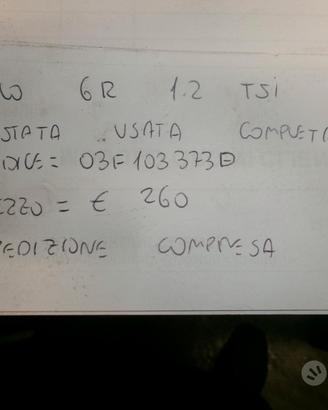 Testata usata polo 6r 1.2 tsi cbz