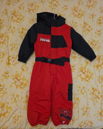 Tuta  sci completo bambino Spiderman Marvel rara