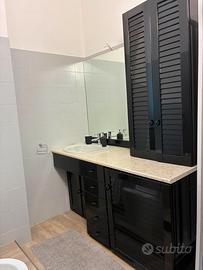 Mobile bagno completo nero lucido