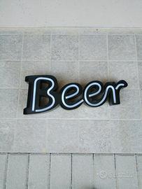 insegna neon Beer birra 