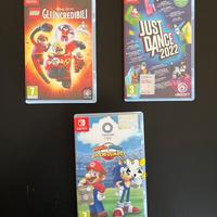 3 giochi Switch – Mario & Sonic, Just Dance, LEGO