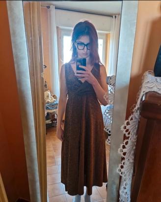 Abito midi donna - taglia 40, marrone