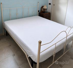 Letto matrimoniale panna stile shabby chic elegant