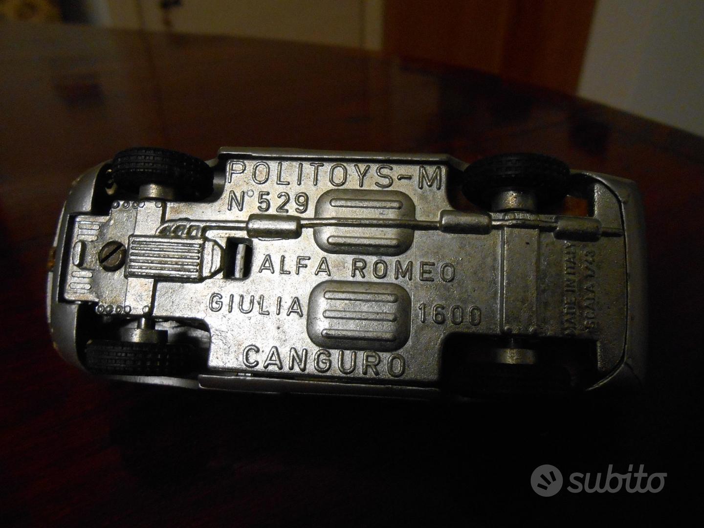 POLITOYS 1/43 - Alfa Romeo Giulia Canguro Grau 529 EUR 55,23 - DE