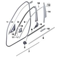 BMW 520 F11 SW GUARNIZIONE SPORTELLO POSTERIORE DS