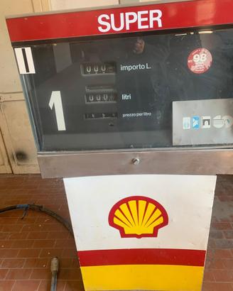Coppia di pompe di benzina SHELL primi anni ‘80