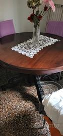 tavolo rotondo vero legno