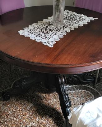 tavolo rotondo vero legno