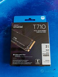 SSD NVMe 2TB Crucial T710 Gen 5 14000 MB/s