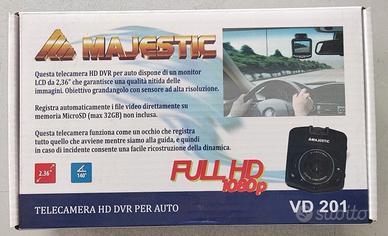 Telecamera HD DVR per Auto Majestic VD 201 Full HD