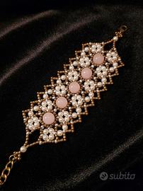 Bracciale Gemme Quarzo Retrò Artigianale