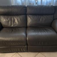 Divano in pelle Poltronesofà con doppio relax