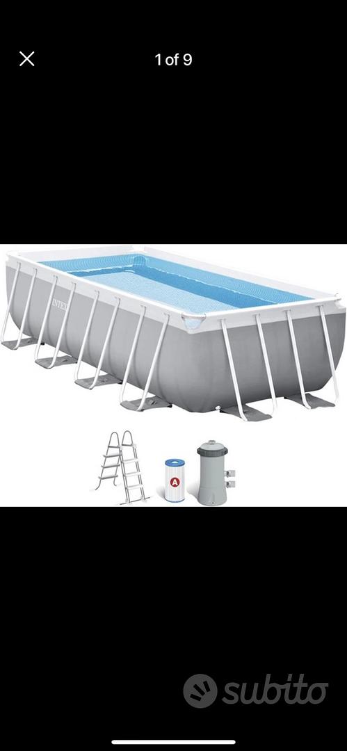 Toppa Rettangolare Per Riparazione Piscine Intex EasySet - 19x6.3 Cm - Foto 3