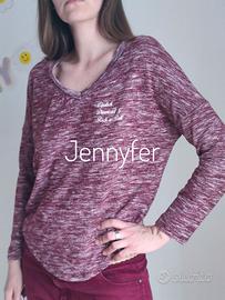 Maglia Leggera Jennyfer – Bordeaux Melange