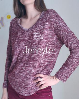 Maglia Leggera Jennyfer – Bordeaux Melange