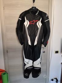 tuta moto in pelle estiva alpinestars taglia 54