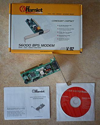 Modem 56 K PCI Hamlet X FAX da PC