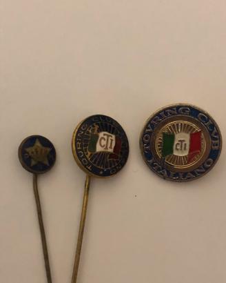 Touring club Italiano spille vintage
