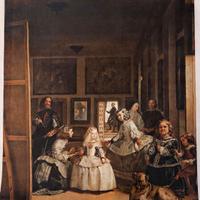 Las Meninas Stampa su tela. 62x69cm
